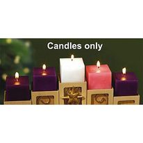 Set of 5 Square Replacement Candles